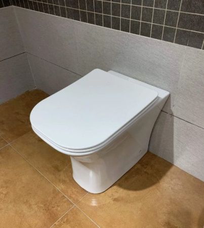 Унитаз приставной Cerutti SPA CT7841 белый с сиденьем микролифт безободковый каскадный смыв