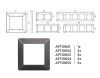 Рамка двухместная Ambrella Volt Line (Лине) AF110652