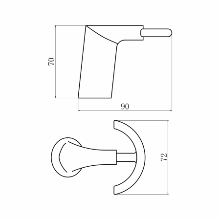 Крючок Fashun A1805-2-21