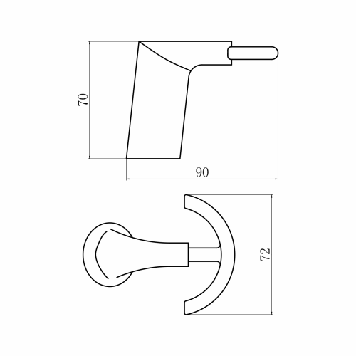 Крючок Fashun A1805-2-21 - фото 3