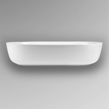 Раковина из сантехнического фарфора Bond Oval S51-600 60х40 накладная цвет белый без отверстий под смеситель