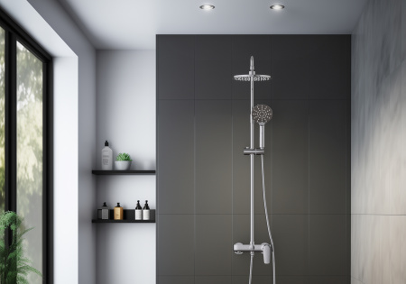 Душевая стойка Aquatek БЕТТА AQ2140CR настенная цвет хром