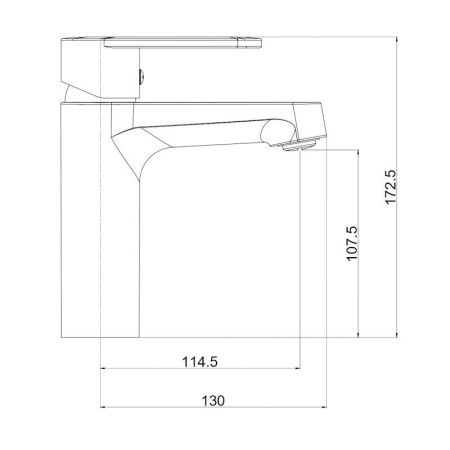 Смеситель Voda Waterfall WF26 на раковину хром