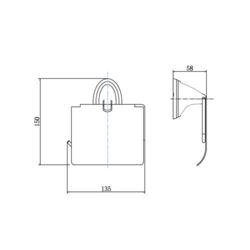 Бумагодержатель Fashun A1503 - фото 3