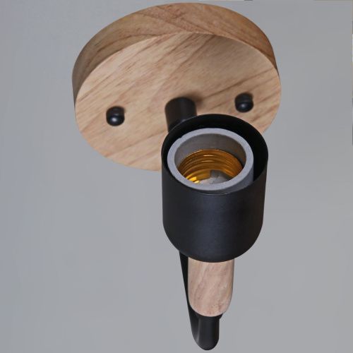 Бра Reluce 99960-0.2-01 BK+WOOD - фото 3