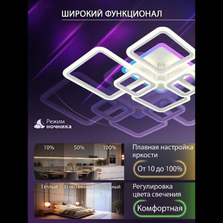 Люстра потолочная Natali Kovaltseva Spektr (Спектр) LED LAMPS 81441