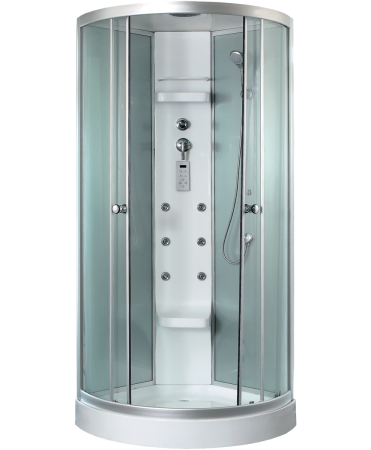 Душевая кабина Timo Lux TL-1502 90х90 четверть круга с крышей