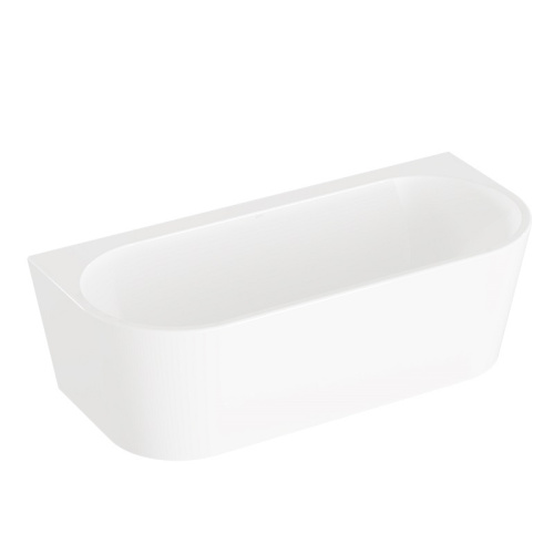 Ванна акриловая Vitra Geo 65420006000 180х80 пристенная овальная