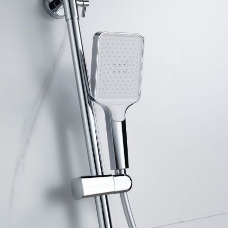 Душевая стойка Shevanik S4436 настенная цвет хром