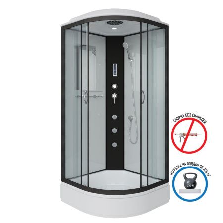 Душевая кабина Niagara Classic 67021414F 100х100 четверть круга с крышей ориентация универсальная