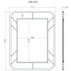 Зеркало Garda Decor KFG081 70х90
