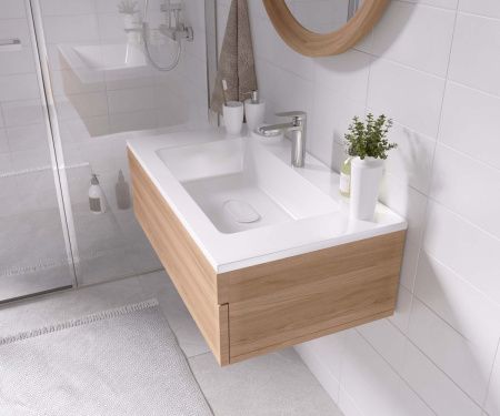 Раковина из искусственного камня Taliente 4627173210430 80х50 накладная цвет белый