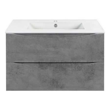 Тумба под раковину Vincea Mia VMC-2MC800BT 80х50 подвесная цвет серый