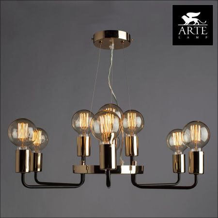 Люстра подвесная Arte Lamp Gelo (Гело) A6001LM-9BK