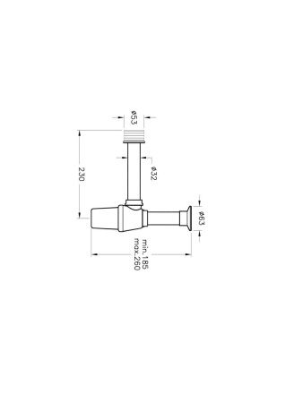 Сифон для раковины Vitra Syphon A45109 белый