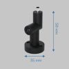 L-соединитель (OUT-IN) IMEX Thin and Smart (Тхин анд Смарт) IL.0060.4002-BK