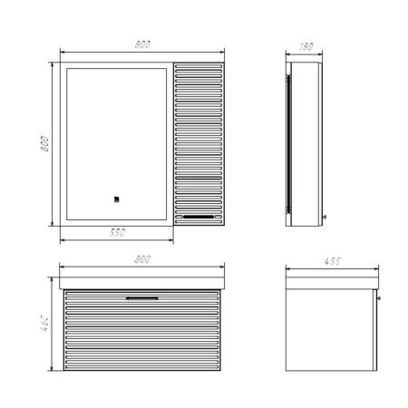Тумба с раковиной Comforty Касабланка 00-00015382CF 80х50 подвесная цвет серый