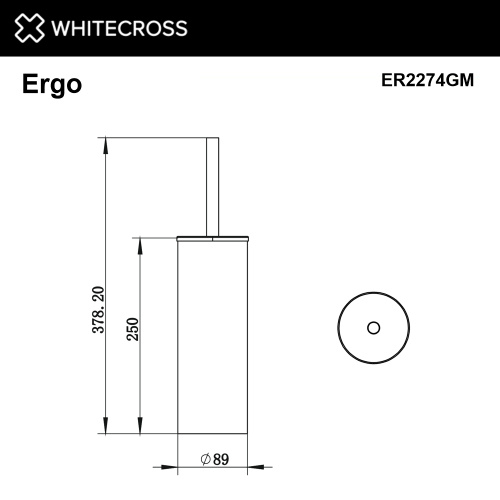 Ершик Whitecross ERGO gunmetal ER2274GM - фото 2