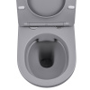 Унитаз подвесной Vincea Globo VT1-14SMG серый матовый с сиденьем микролифт безободковый душевой смыв