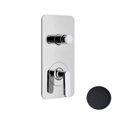 Смеситель для ванны и душа Webert Living LV860101560 встраиваемый в стену черный