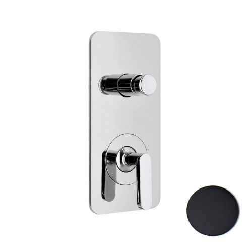 Смеситель для ванны и душа Webert Living LV860101560 встраиваемый в стену черный - фото 2