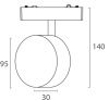 Трековый магнитный светильник Italline Kreator (Креатор) IT09-9019 black 3000K