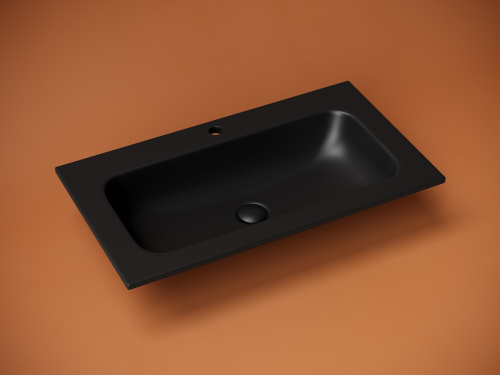 Раковина Ceramica Nova GRACE 81 см CN7012MB накладная цвет черный матовый - фото 2