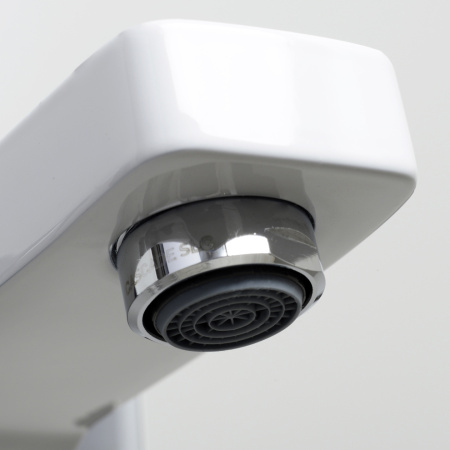 Смеситель для ванны и душа WasserKRAFT Aller 1060 WHITE 1061W настенный белый/хром