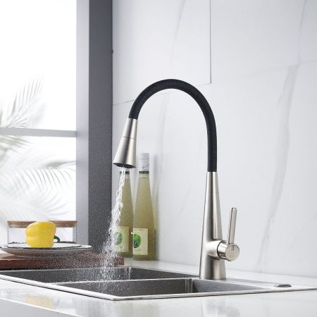 Смеситель для кухни Rose R213L на мойку сатин