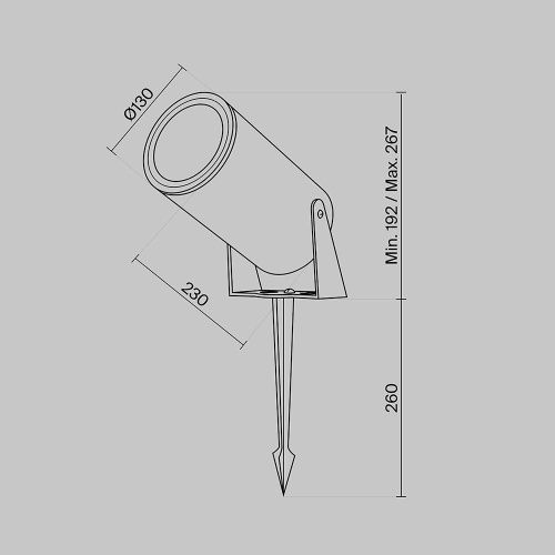 Светильник ландшафтный Maytoni Outdoor Bern O050FL-L30GF3K - фото 2