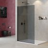 Душевая перегородка Cezares LIBERTA LIBERTA-L-1-TB-120-GR-NERO 120х195 стекло тонированное профиль черный
