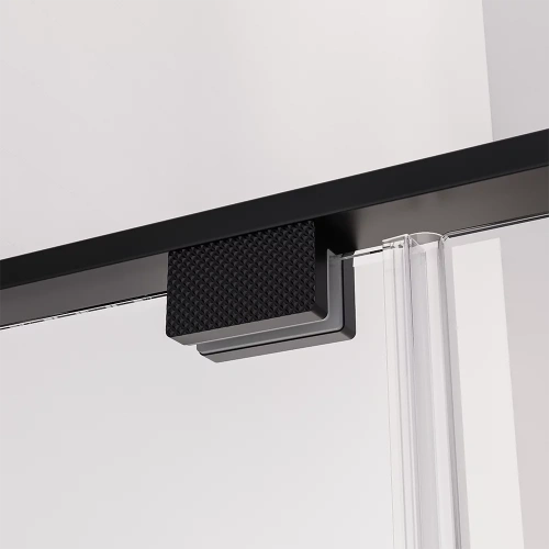 Душевая дверь Veconi Premium Alassio AL-120-11-BB-C4 120х200 стекло тонированное профиль черный - фото 2