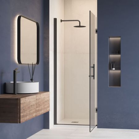 Душевая дверь RGW Hotel 350601109-14 90х195 стекло прозрачное профиль черный