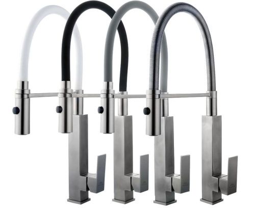 Смеситель для кухни Fashun A54102-12 на мойку серый/сатин - фото 4