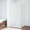 Душевой уголок Vegas-Glass AFP-Fis TUR+NOVO AFP-Fis NOVO 90*100 01 10 L 90х100 стекло матовое профиль белый без поддона