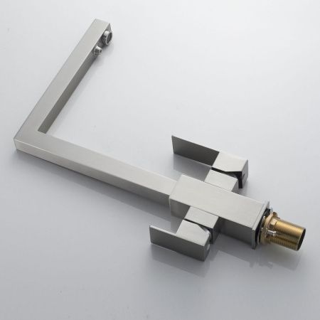 Смеситель для кухни Shevanik S148L на мойку сатин