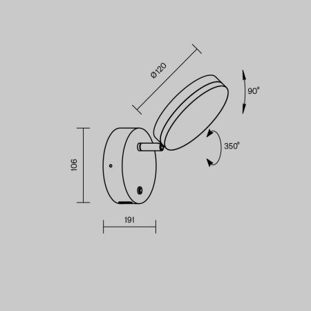 Бра Maytoni Fad MOD070WL-L8B3K