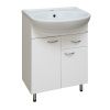 Тумба под раковину Runo Уют 00000000501 60х30 напольная цвет белый