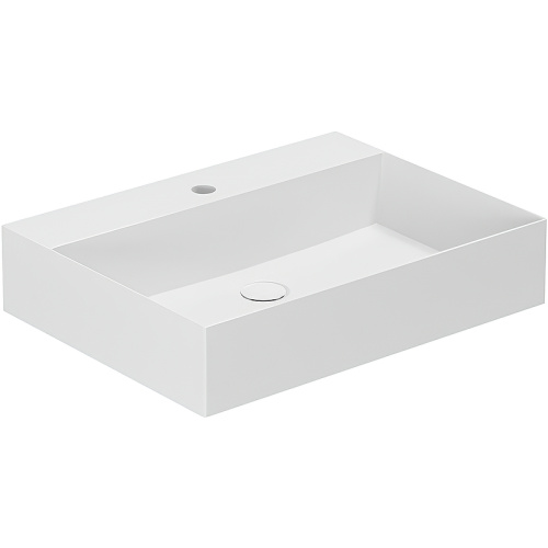 Раковина Azzurra ELEGANCE 60 см ELLP060450QMBI/(EQA60M bi)*1 накладная цвет белый