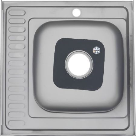 Кухонная мойка Melana 156D t L (*15) 60х60 цвет хром