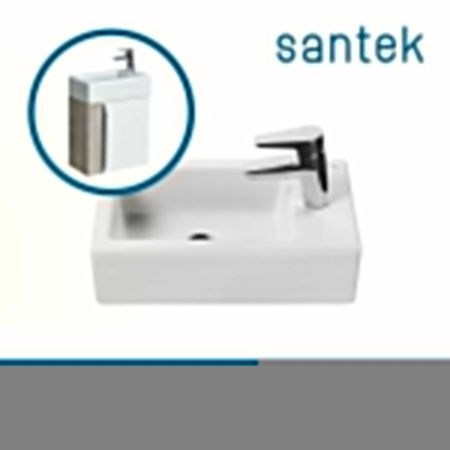 Раковина из сантехнического фарфора Santek Эрис WH301972 50х30 накладная цвет белый