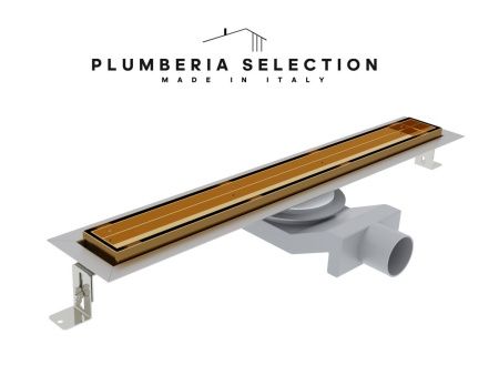 Душевой лоток Plumberia Selection PST IN-TILE PST60OR 60х5 золото