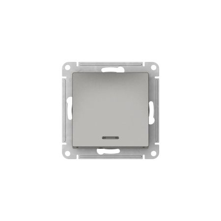Выключатель 1-клавишный с подсветкой 10АХ Systeme Electric AtlasDesign (АтласДесигн) ATN000913S