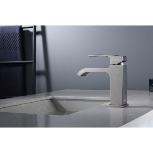 Смеситель Raglo R02 R02.10.09 на раковину серый - фото 3