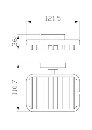 Мыльница с держателем Wonzon & Woghand Flat WW-9724