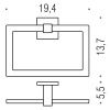 Полотенцедержатель Colombo Basic B3731.CR