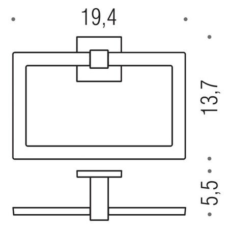 Полотенцедержатель Colombo Basic B3731.CR