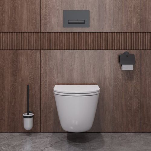 Унитаз подвесной Cezares RELAX CZR-3806-53-TH-TOR/SC белый с сиденьем микролифт безободковый смыв торнадо - фото 5