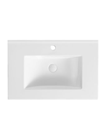 Раковина из сантехнического фарфора Orange B03-700W 70х50 встраиваемая цвет белый
