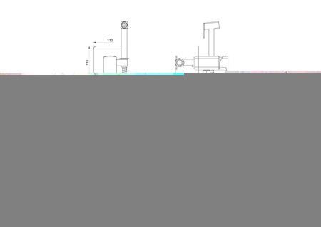 Гигиенический душ со смесителем Wonzon & Woghand Edge WW-88829003-BG золото